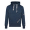 Champion Half Zip Asymmetric Pocket Logo Navy Blue Hoodie